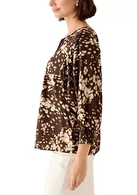 Women's Long Sleeve Peasant Blouse