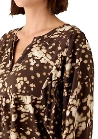 Women's Long Sleeve Peasant Blouse