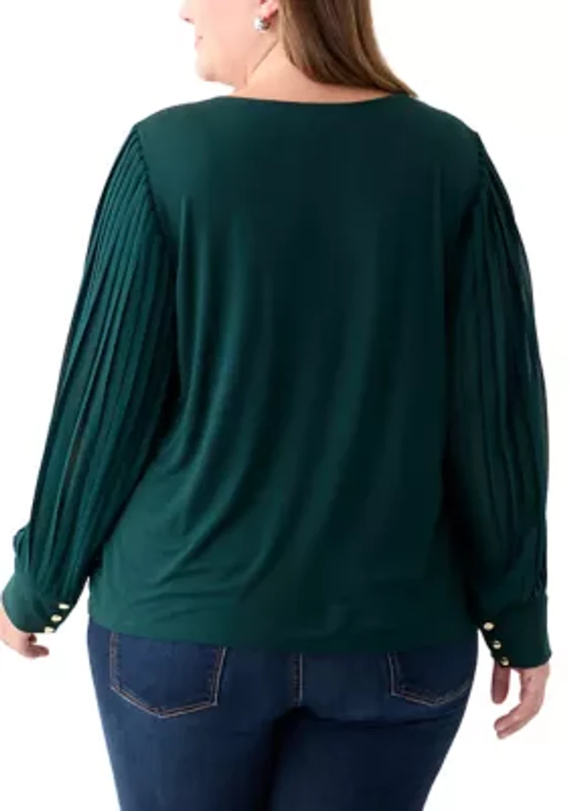 Plus Long Sleeve Knit Top