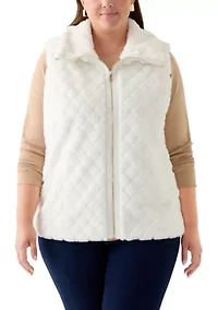 Plus Faux Fur Vest