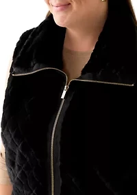 Plus Faux Fur Vest