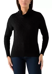 Women's Cable Turtleneck Sweater