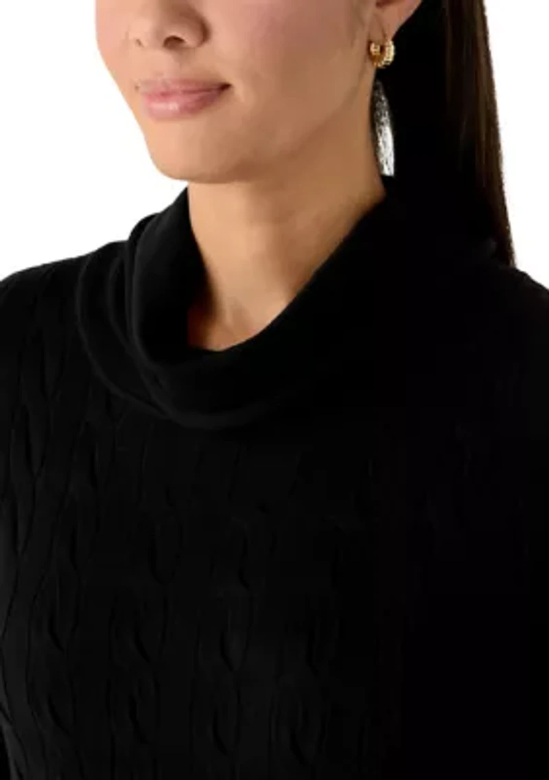 Women's Cable Turtleneck Sweater