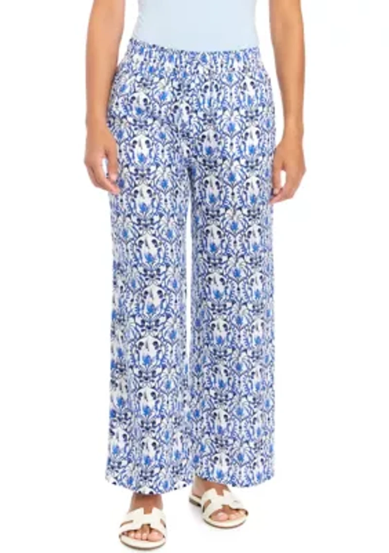 Petite Pull On Linen Pants