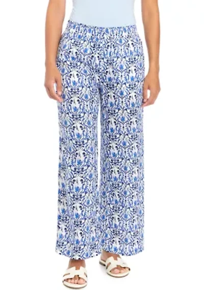 Petite Pull On Linen Pants