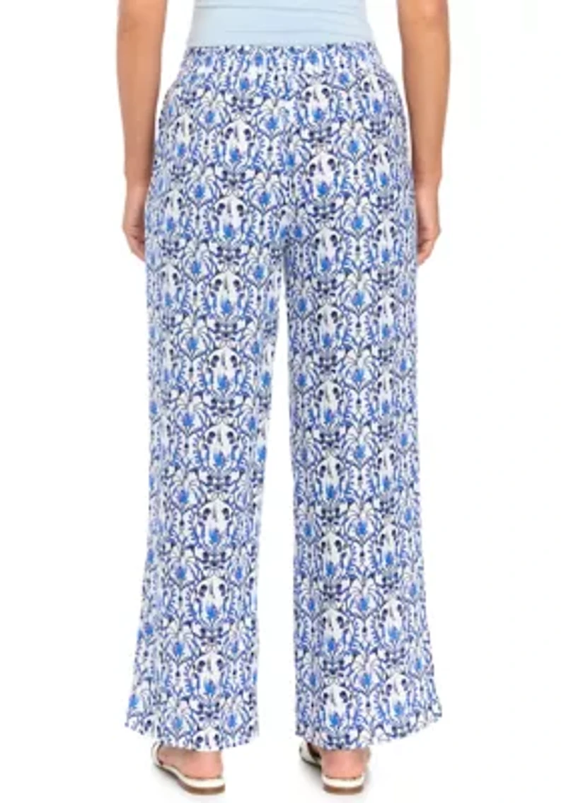 Petite Pull On Linen Pants