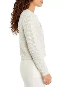 Petite Button Front Sweater