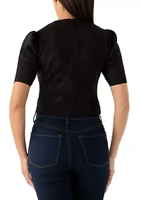 Women's Faux Suede Top