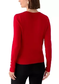 Women's Long Sleeve Button Front Cardigan