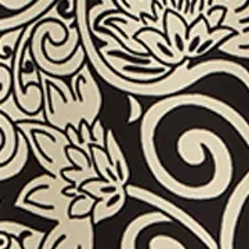 Plus 3/4 Sleeve Ornate Print Top