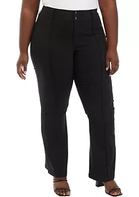 Plus Pull On Slim Fit Ankle Pants