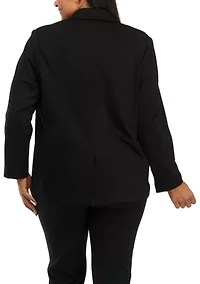 Plus Double Breasted Blazer