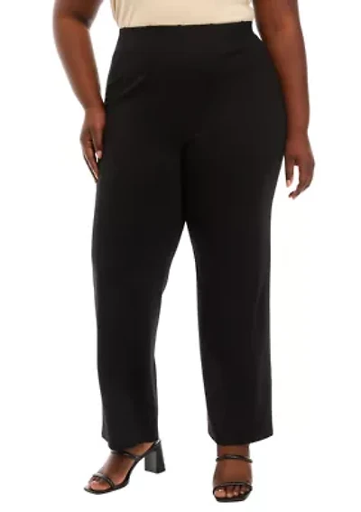 Plus Pull On Ponte Bootcut Pants