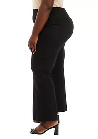Plus Pull On Ponte Bootcut Pants