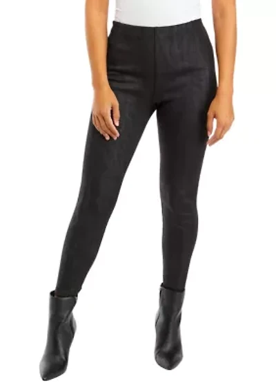 Petite Metallica Scuba Leggings