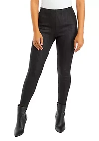 Petite Metallica Scuba Leggings