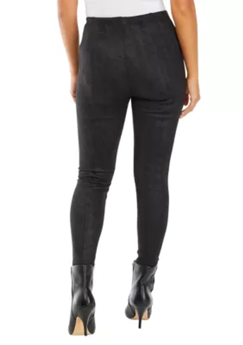 Petite Metallica Scuba Leggings