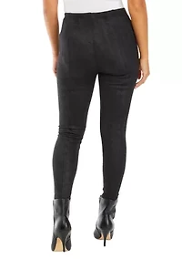 Petite Metallica Scuba Leggings