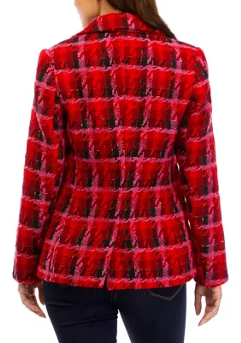 Petite One Button Blazer