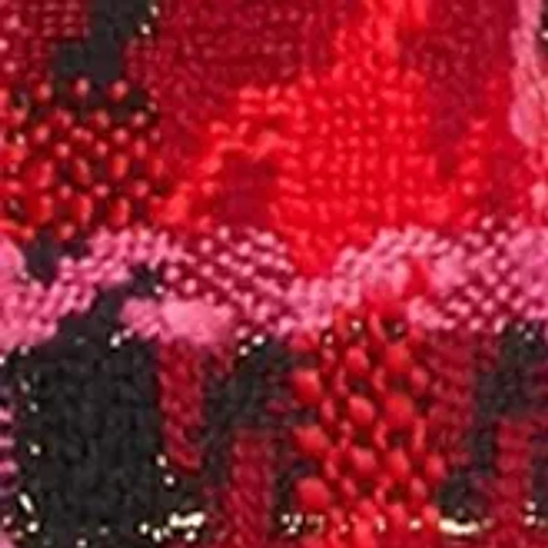 Women's Plaid Tweed One Button Blazer