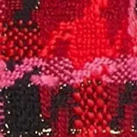 Women's Plaid Tweed One Button Blazer