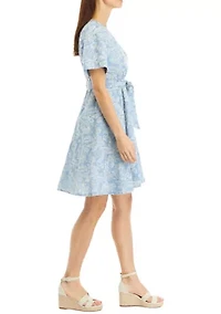 Petite Eyelet Midi Dress