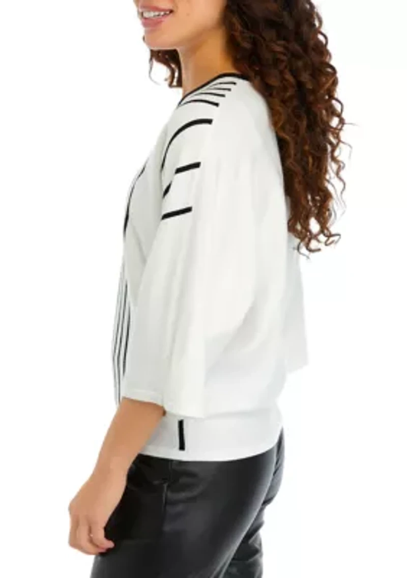 Petite 3/4 Dolman Sleeve Sweater