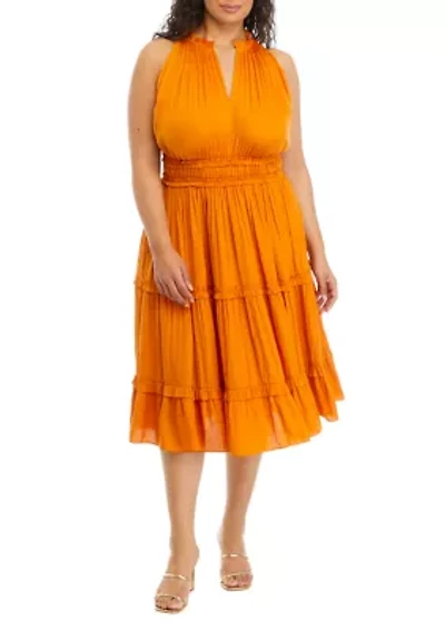 Plus Tiered Dress