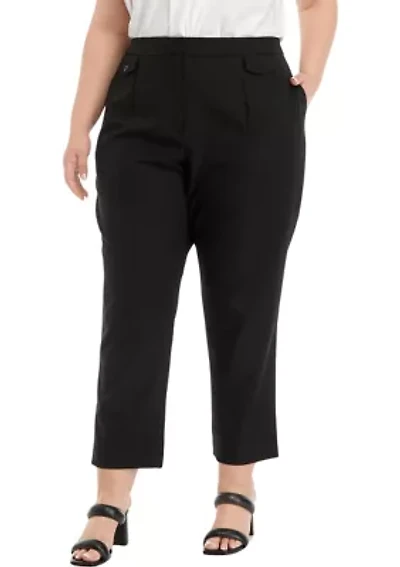 Plus Slim Pants with Pockets