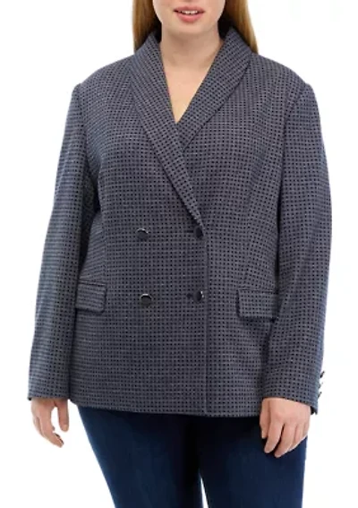 Plus Shawl Collar Blazer