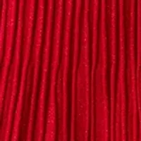 Women's Long Sleeve Ribbed Faux Wrap Dress