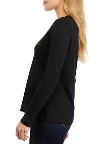 Petite Long Sleeve Graphic T-Shirt