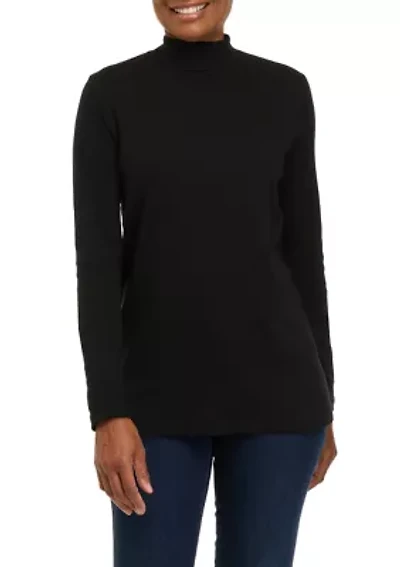Women's Long Sleeve Mock Neck Top