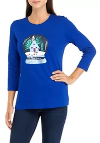 Women's 3/4 Sleeve Graphic T-Shirt