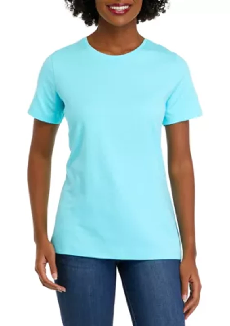 Women's Short Sleeve Crew Neck Fashion T-Shirt