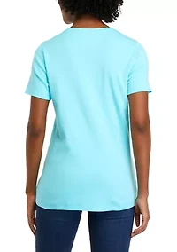 Women's Short Sleeve Crew Neck Fashion T-Shirt