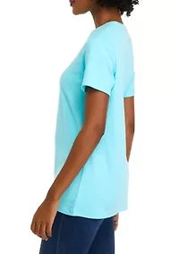 Women's Short Sleeve Crew Neck Fashion T-Shirt