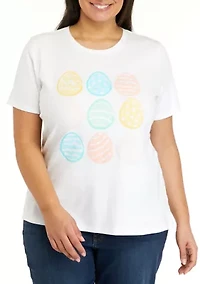 Plus Short Sleeve Crew Neck Graphic T-Shirt