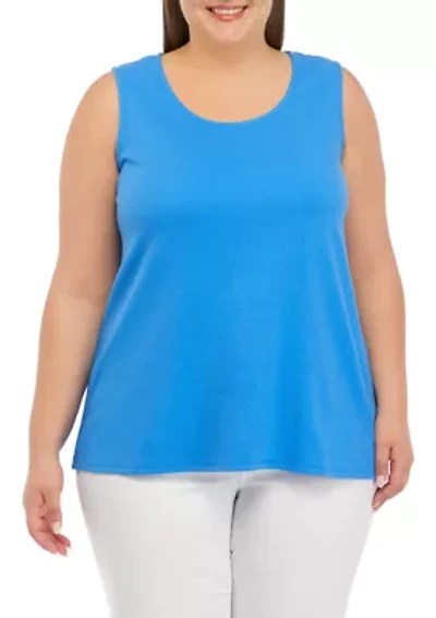 Plus Scoop Neck Tank