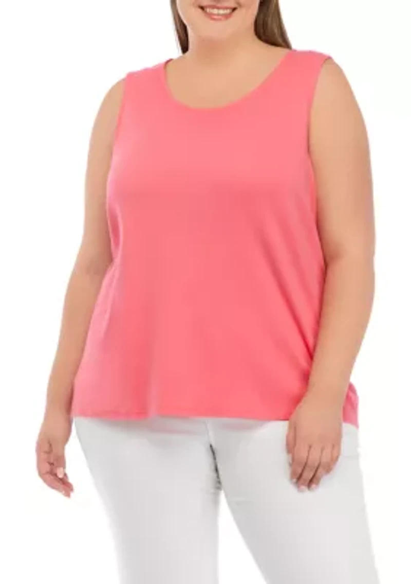 Plus Scoop Neck Tank