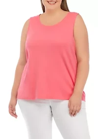 Plus Scoop Neck Tank