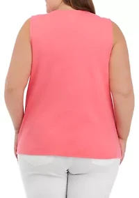 Plus Scoop Neck Tank