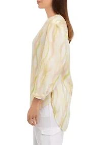 Women's Printed Linen Tunic