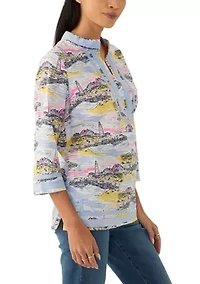 Petite Printed Woven Kurta