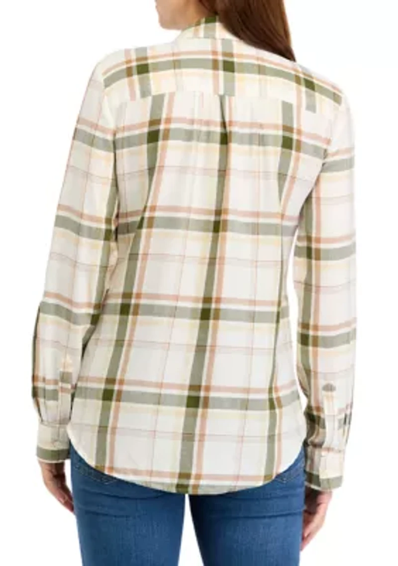 Women's Long Sleeve Flannel Shirt