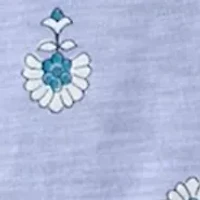 Women's 3/4 Sleeve Printed Top with Trim