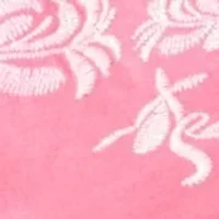 Women's Short Flutter Sleeve Embroidered Top