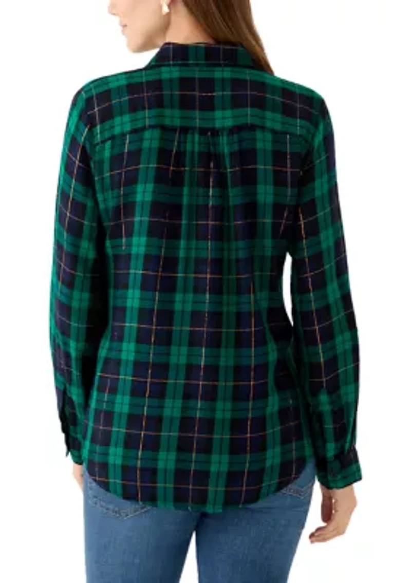 Women's Plaid Flannel Shirt