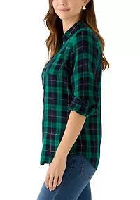 Women's Plaid Flannel Shirt