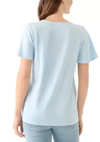 Women's Embroidered Detail Top